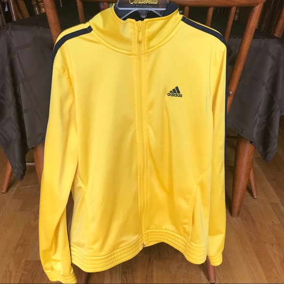 adidas yellow track jacket